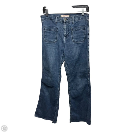 Jeans Flared By J Brand In Blue Denim, Size: 6/28