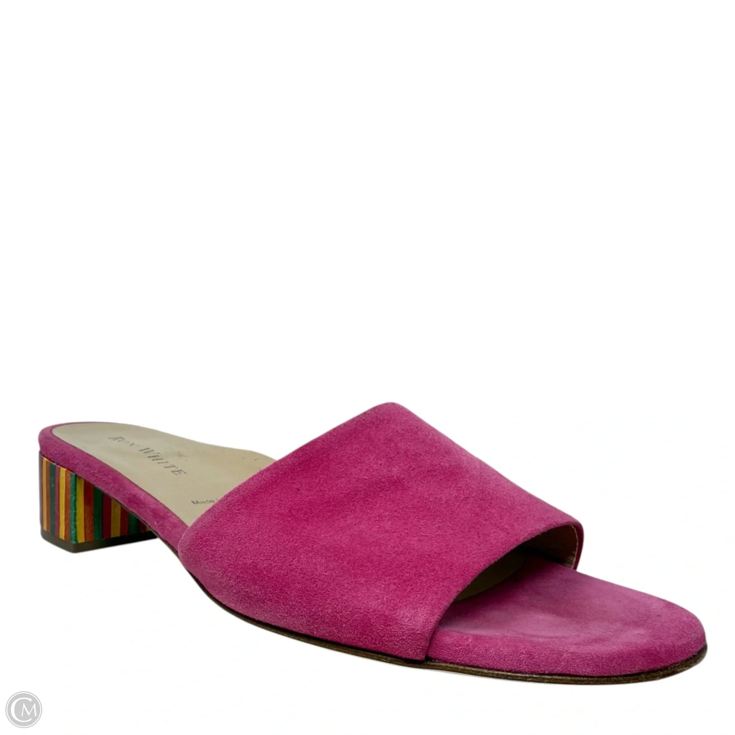Sandals Heels Block By Ron White In Pink, Size: 8.5