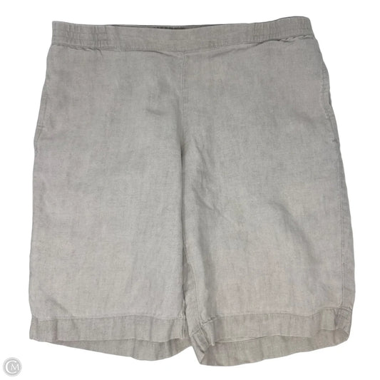 Linen Long Shorts By J. Jill In Tan, Size: Xs