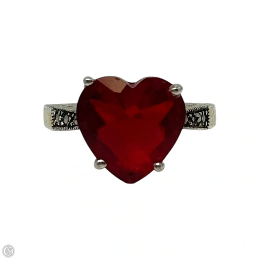 Heart Ring Sterling Silver, Size: 8