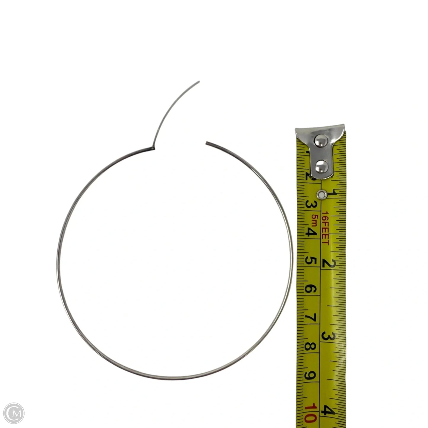 XL Sterling Silver Endless Hoop Earrings