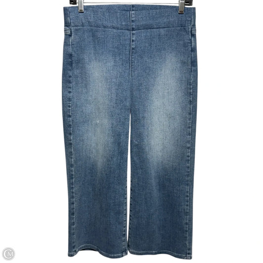 LiftXTuck Technology Cropped Pull On Jeans By Not Your Daughters Jeans In Blue Denim, Size: 0