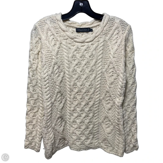 Virgin Wool Sweater By Ireland’s Eye In Cream, Size: M
