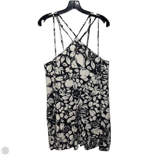 Tunic Sleeveless By Anthropologie In Black & Cream, Size: S