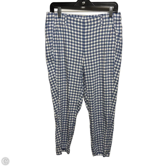 Linen Stretch Pants By J. Jill In Checkered Pattern, Size: S