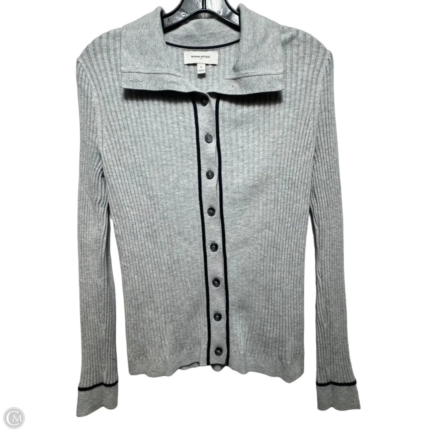Top Long Sleeve By Banana Republic In Grey, Size: S