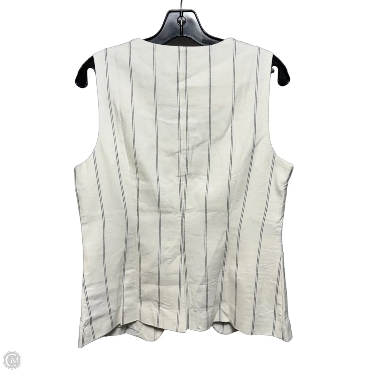 Linen Blend Vest By Gap In Striped Pattern, Size: Mp