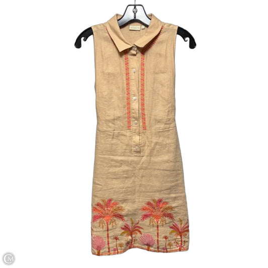 Embroidered Linen Dress Casual Midi By Spartina In Multi-colored, Size: Xs