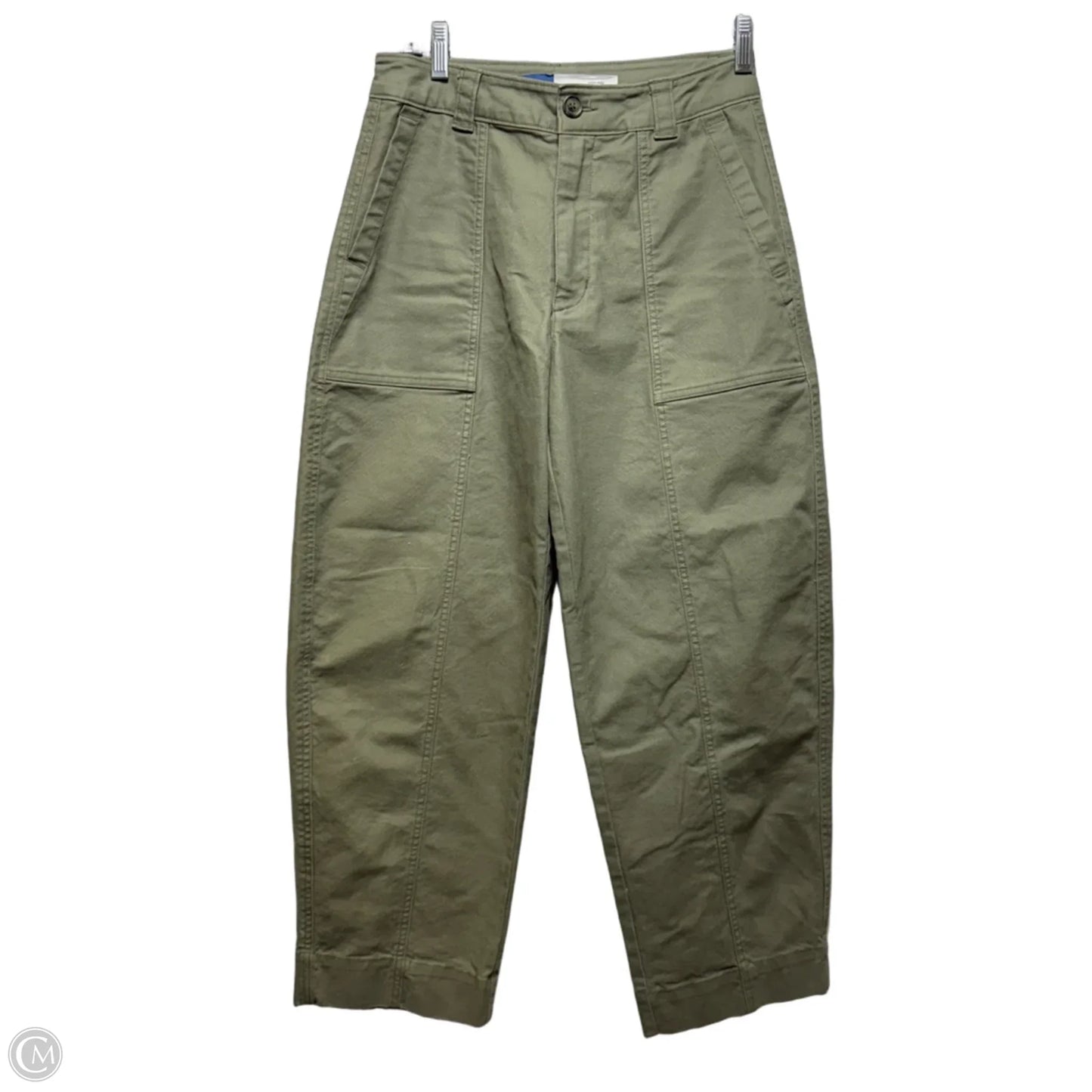 High-Rise Barrel Leg Pants By Old Navy In Green, Size: 2