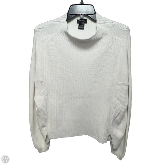 Cotton Sweater By Sara Campbell In White, Size: L