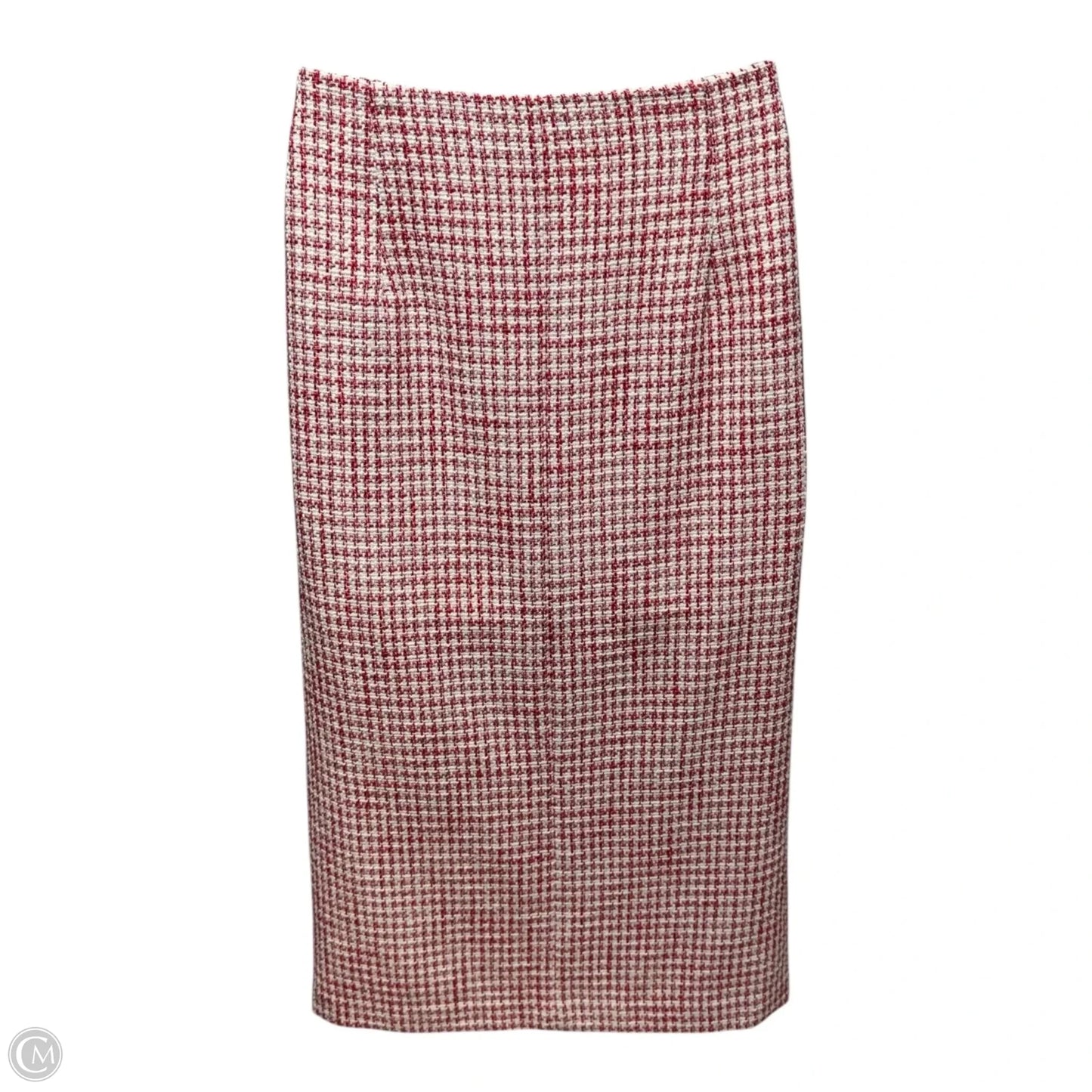 Lilah Skirt Midi By J Mclaughlin In Off White/Red Houndstoth, Size: 10