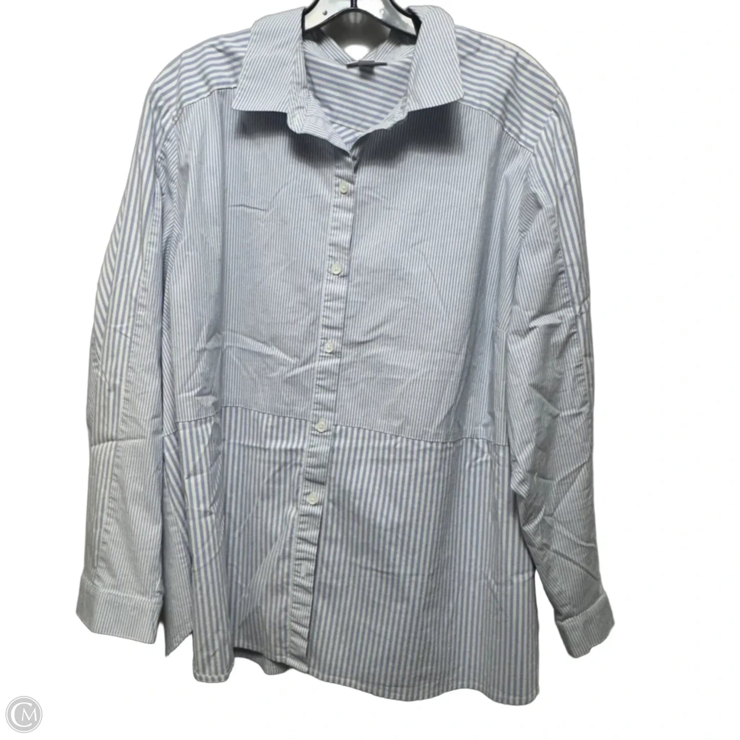 Top Long Sleeve By J. Jill In Striped Pattern, Size: 3x