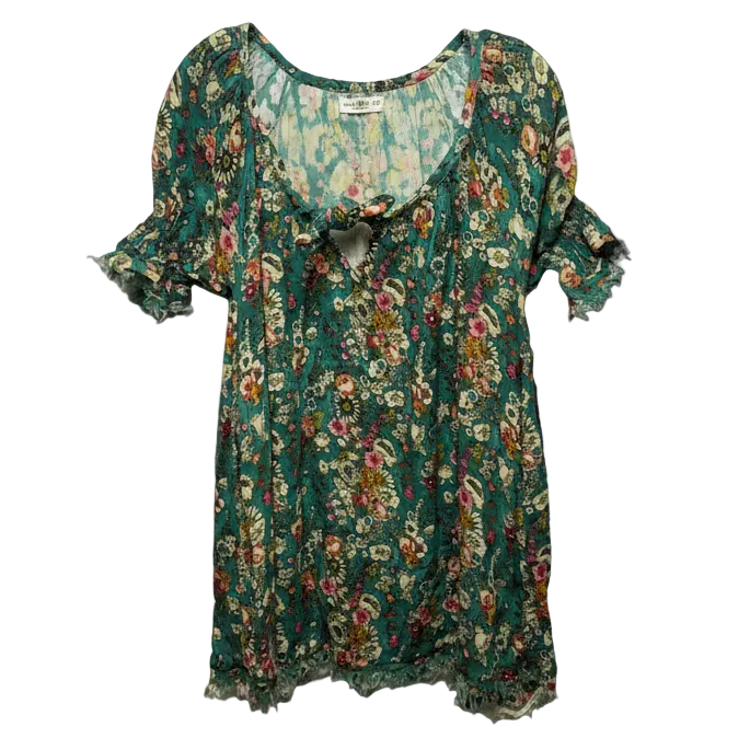 Sienna Cotton Gauze Tunic Mini Dress By Natural Life In Floral Print, Size: XS/S