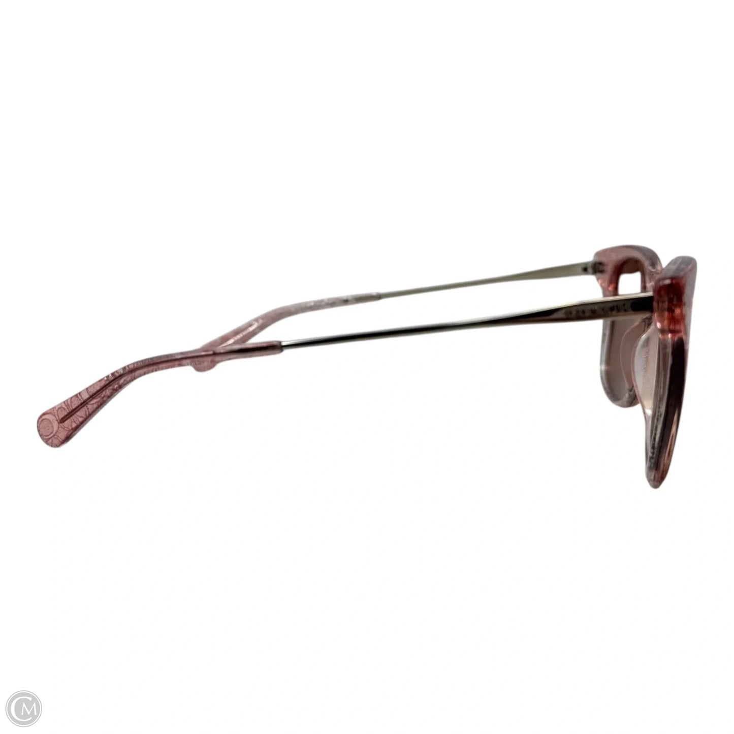 Transparent Pink Signature Glitter 5586M6 Sunglasses Designer By Coach