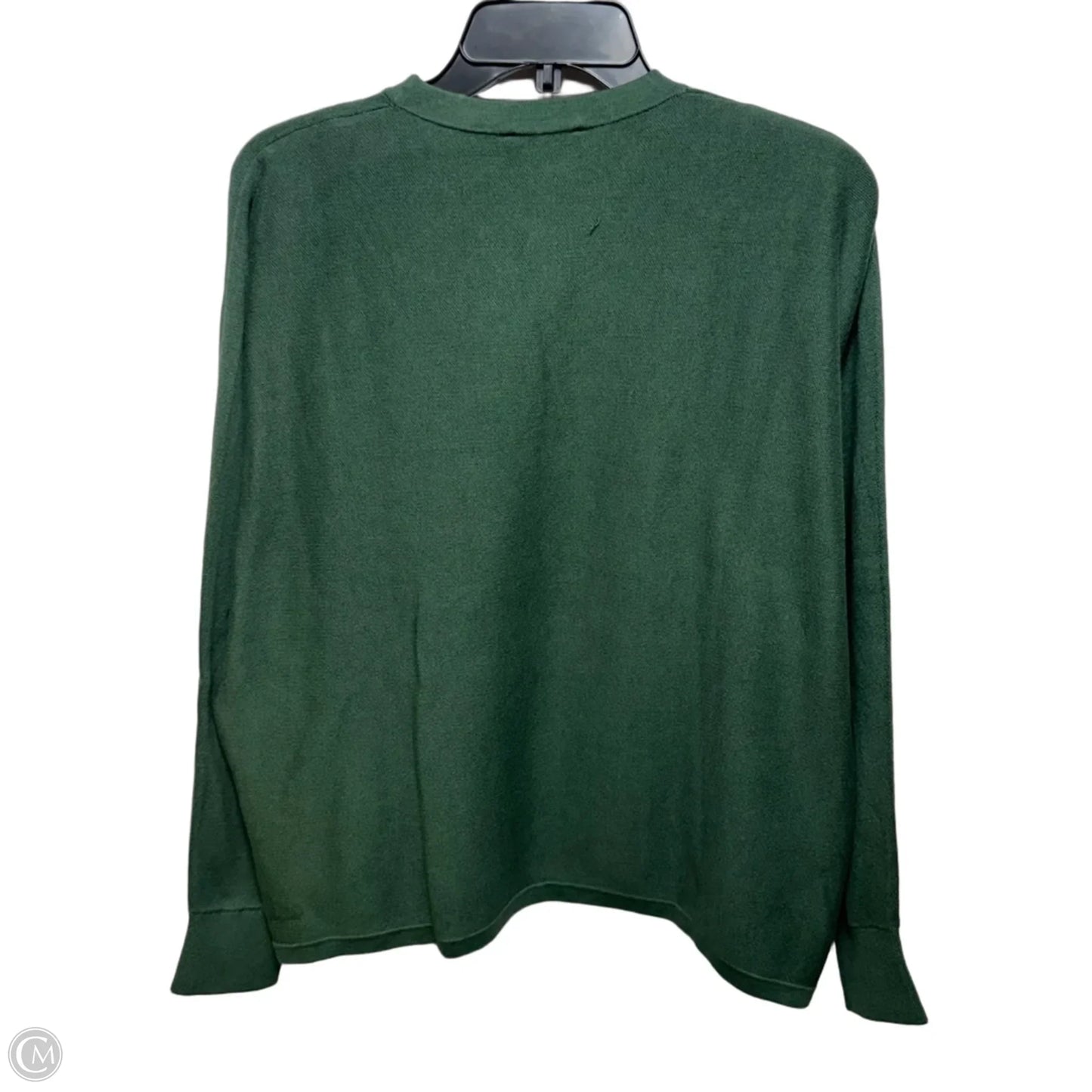 Cotton Logo Sweater By Calvin Klein In Green, Size: L