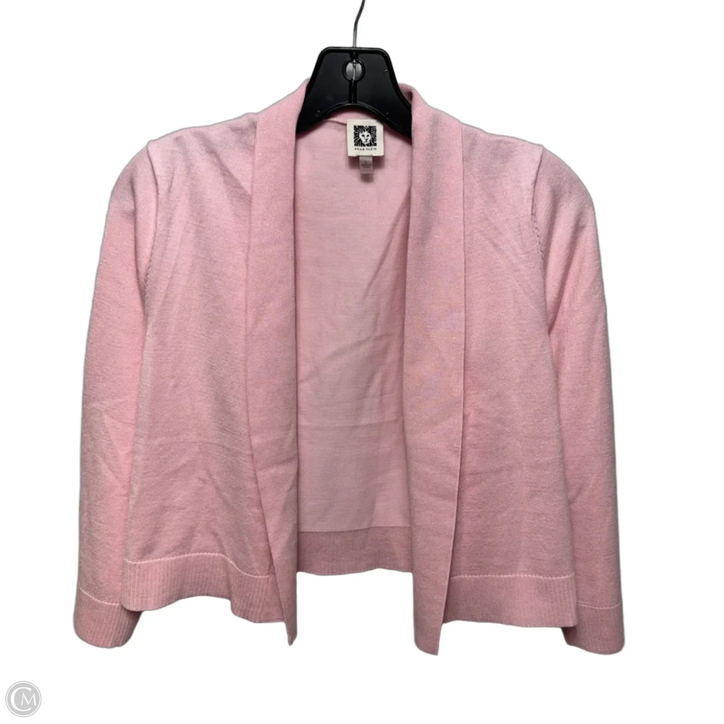 Sweater Cardigan By Anne Klein In Pink, Size: L