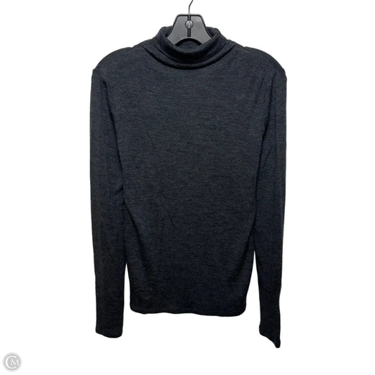 Wool Top Long Sleeve By Vince In Grey, Size: M