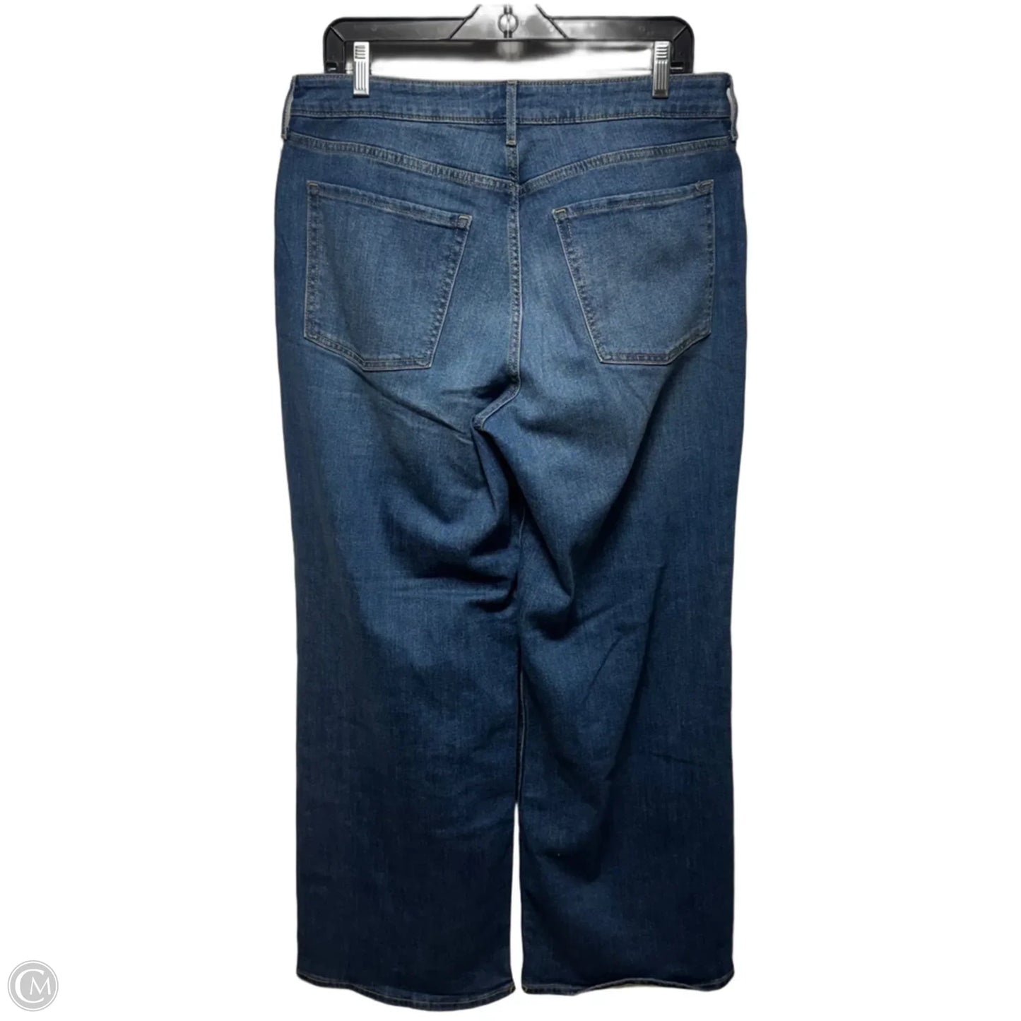 Wow Wide Leg High Rise Jeans By Old Navy In Blue Denim, Size: 12