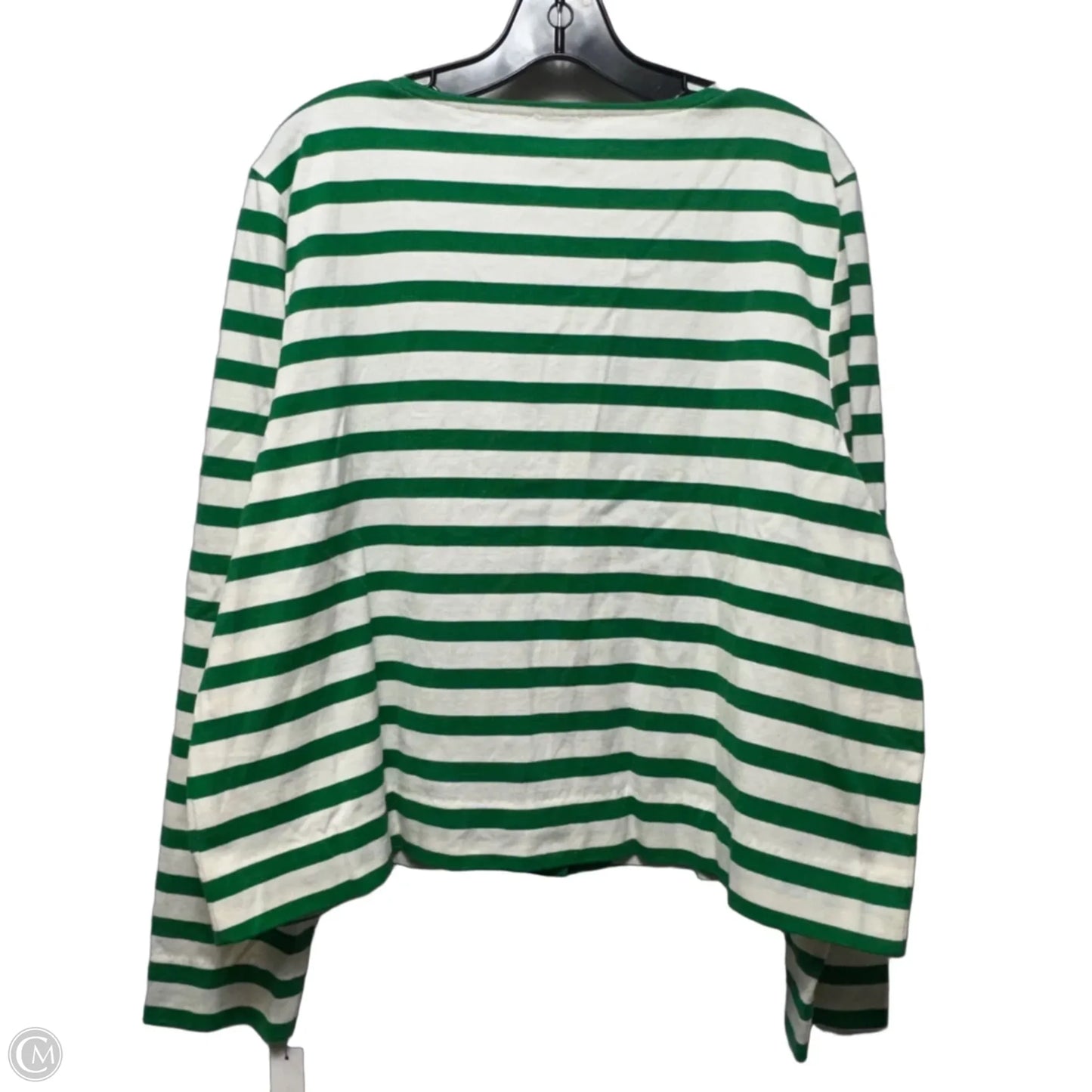 Top Long Sleeve By Talbots In Striped Pattern, Size: Xl