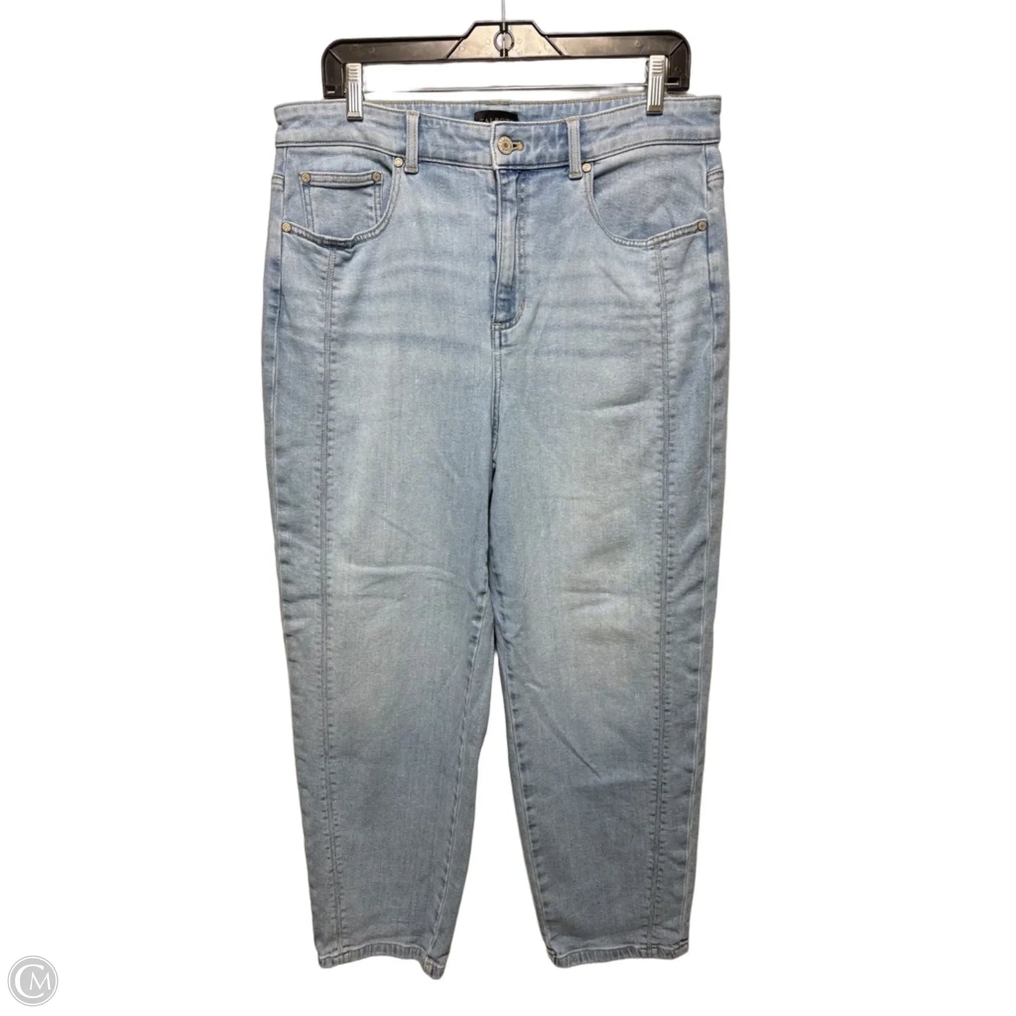 Relaxed Barrel Jeans By Talbots In Blue Denim, Size: 12