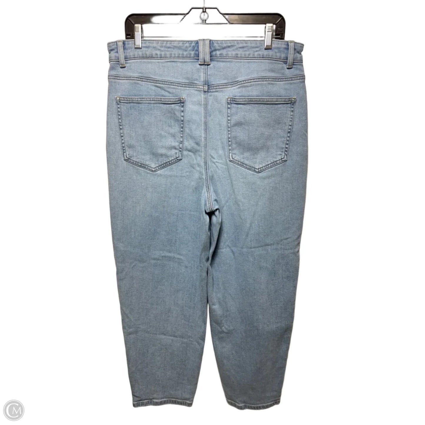Relaxed Barrel Jeans By Talbots In Blue Denim, Size: 12