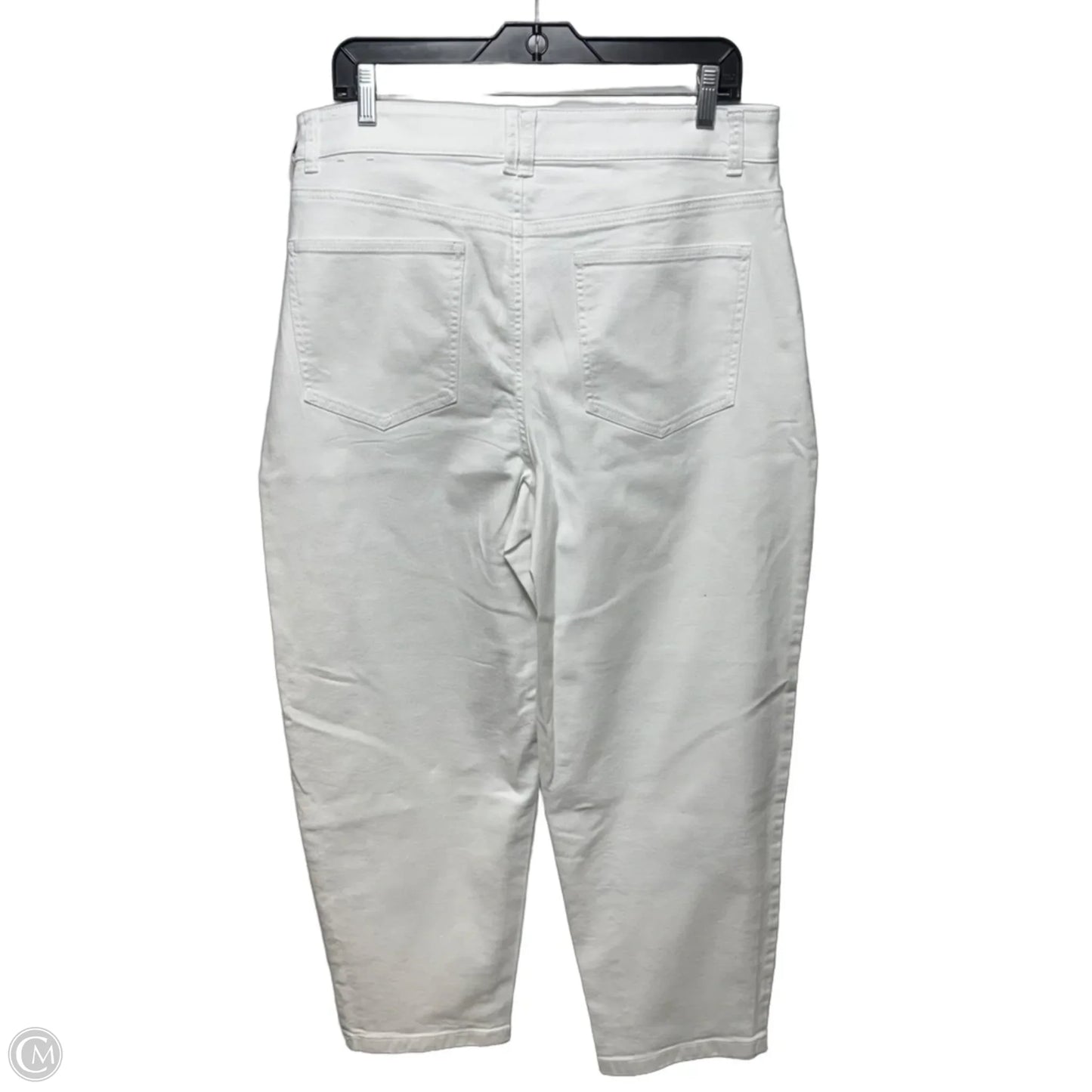 Relaxed Barrel Jeans By Talbots In White, Size: 12