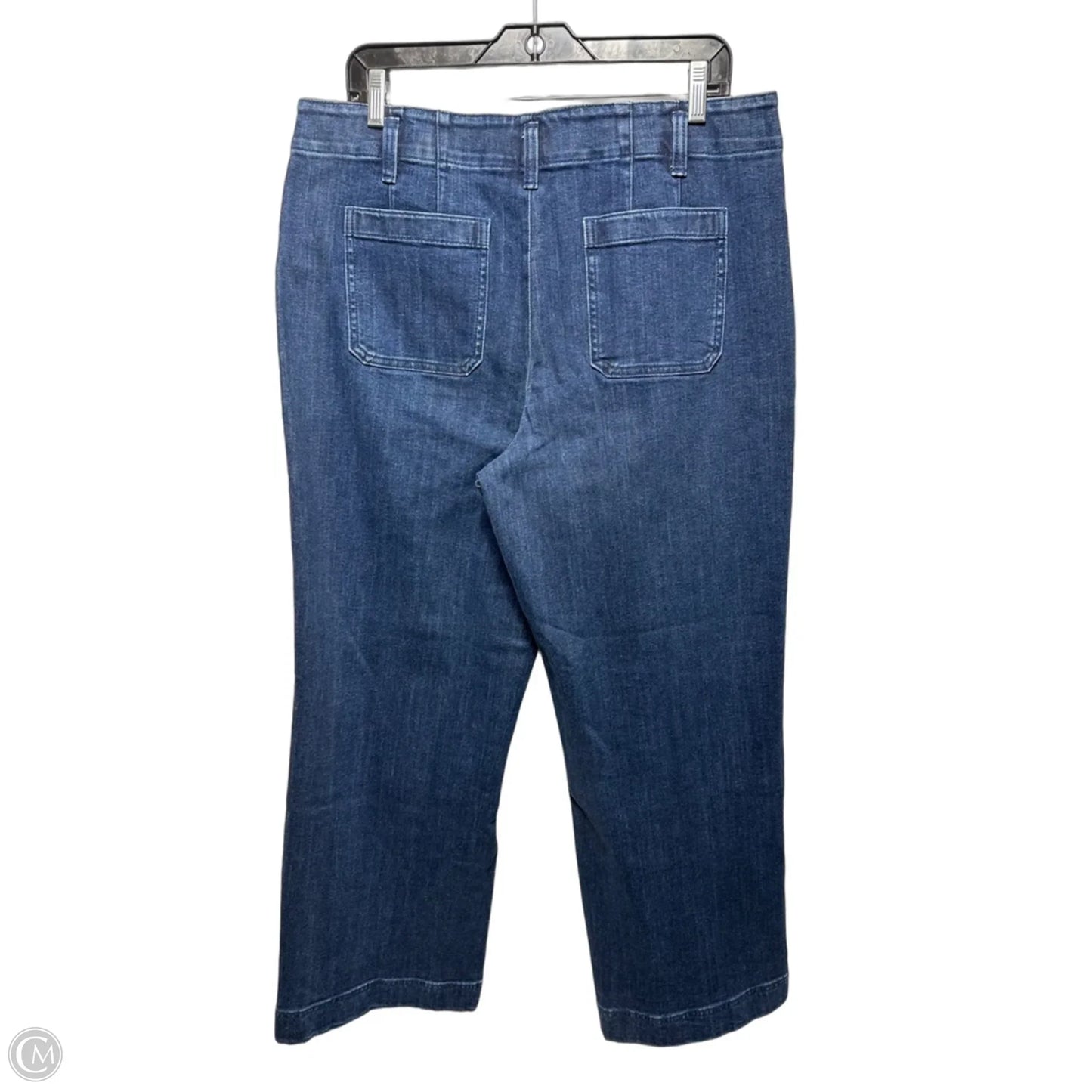 Relaxed Jean Trouser By Talbots In Blue Denim, Size: 14