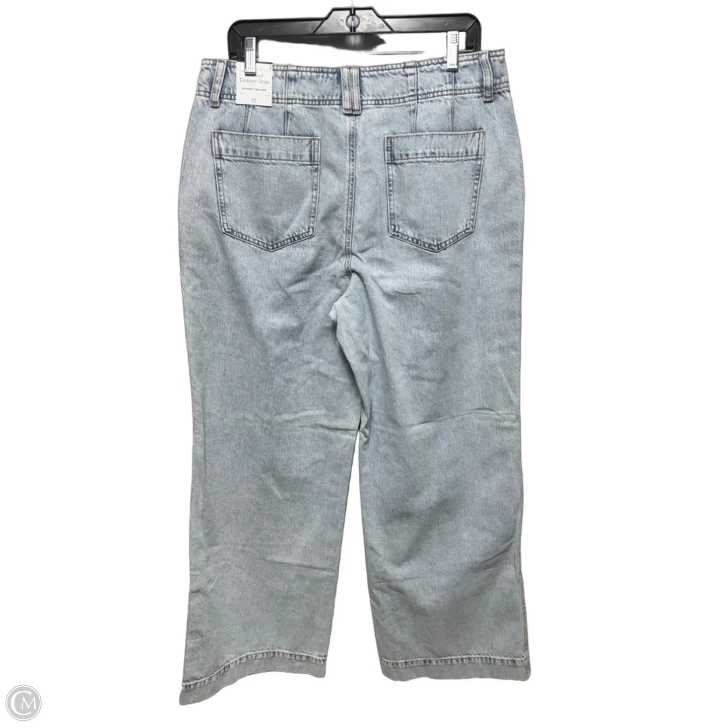 Relaxed Trouser Jeans By Talbots In Blue Denim, Size: 12
