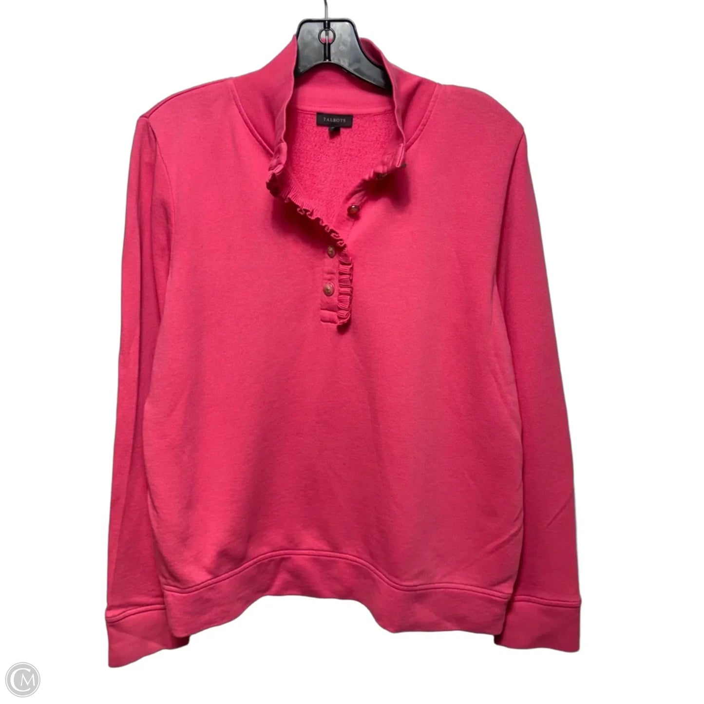 Top Long Sleeve By Talbots In Pink, Size: M