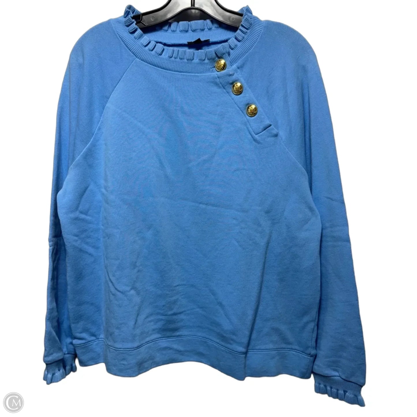 Top Long Sleeve By Talbots In Blue, Size: M