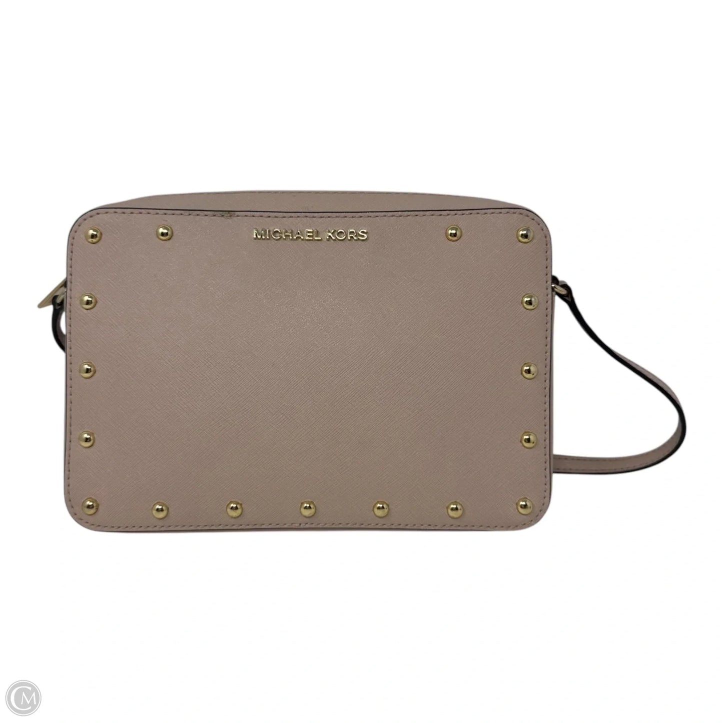 Sandrine Studded Saffiano Leather Crossbody Bag By Michael By Michael Kors, Size: Small