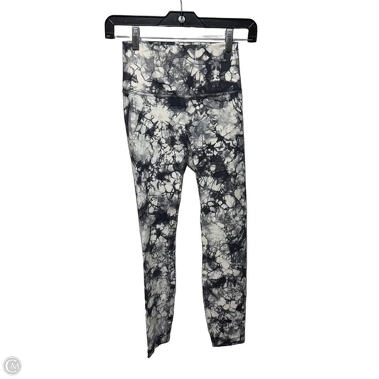 Athletic Leggings By Lululemon In Cream & Grey, Size: 2