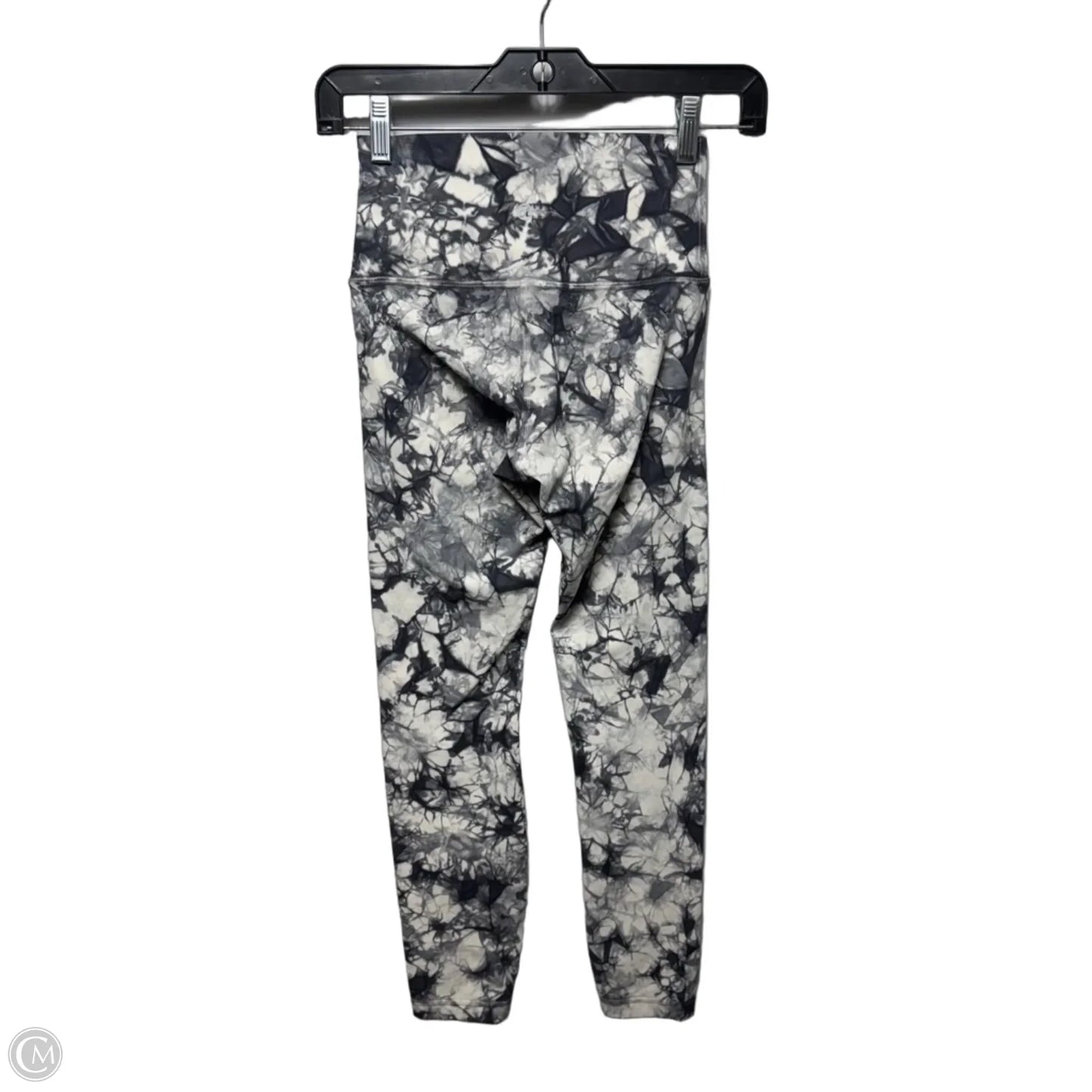 Athletic Leggings By Lululemon In Cream & Grey, Size: 2