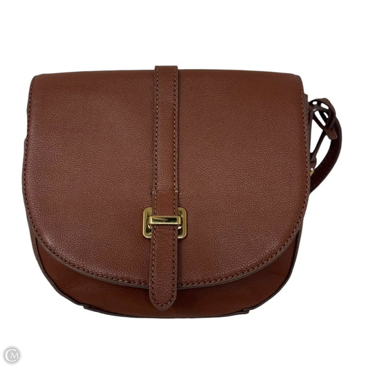 Handbag Leather By Fossil, Size: Small