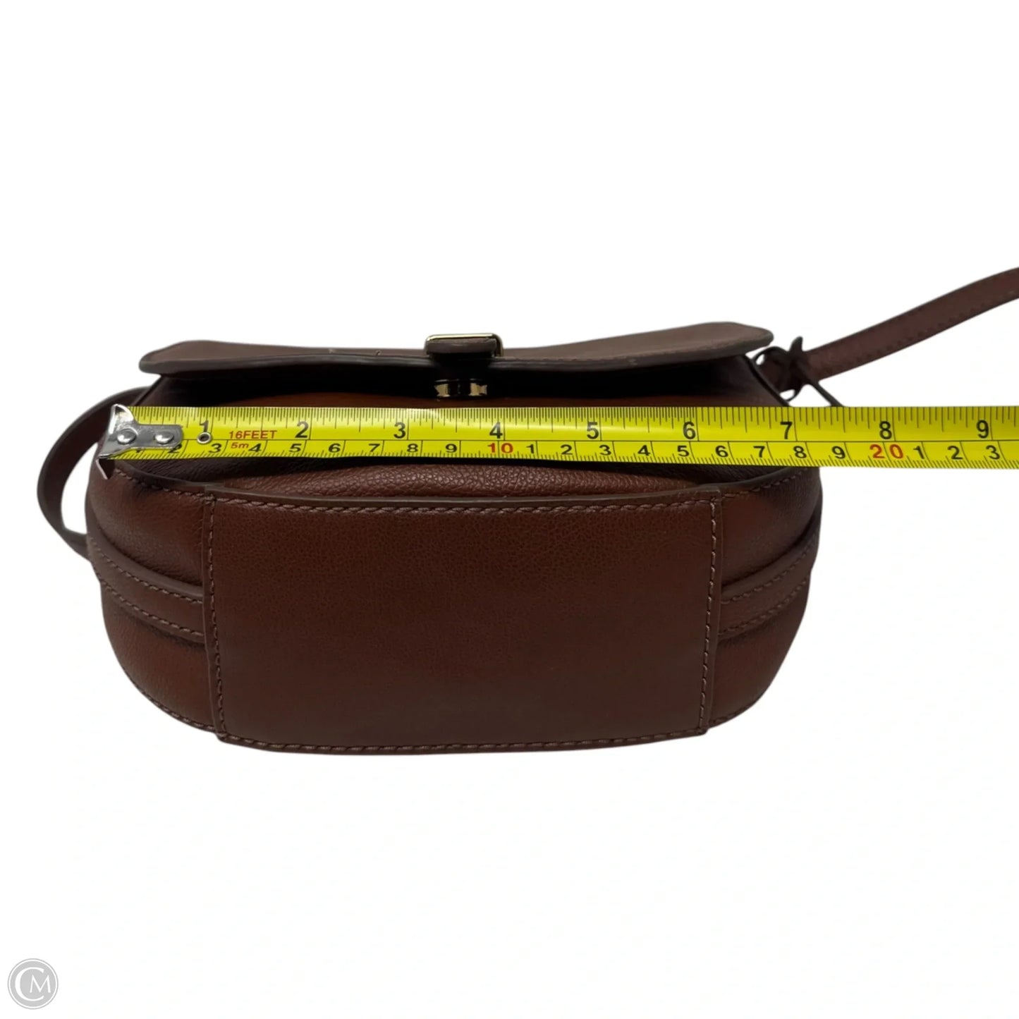 Handbag Leather By Fossil, Size: Small