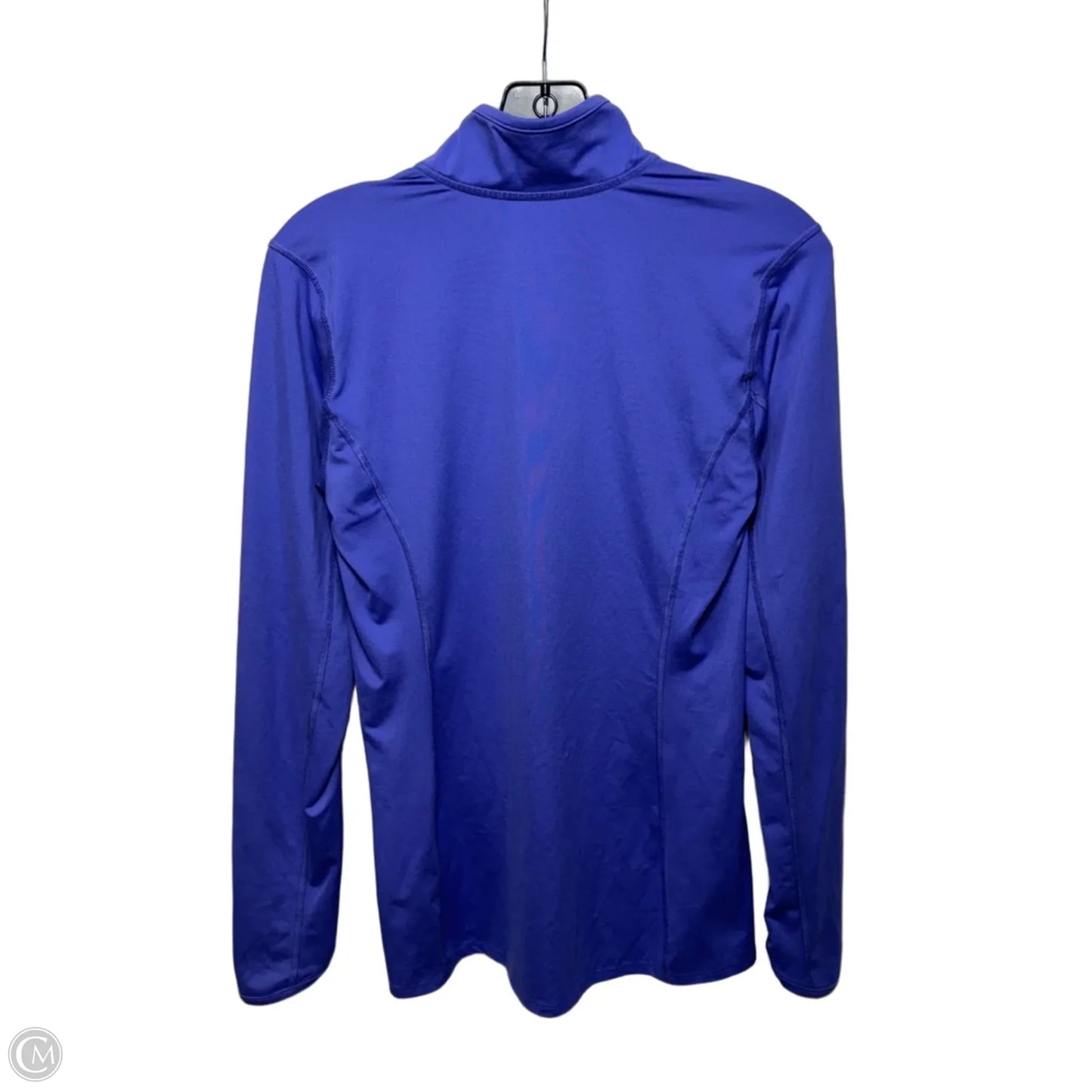 Athletic Top Long Sleeve Collar By The North Face In Purple, Size: M