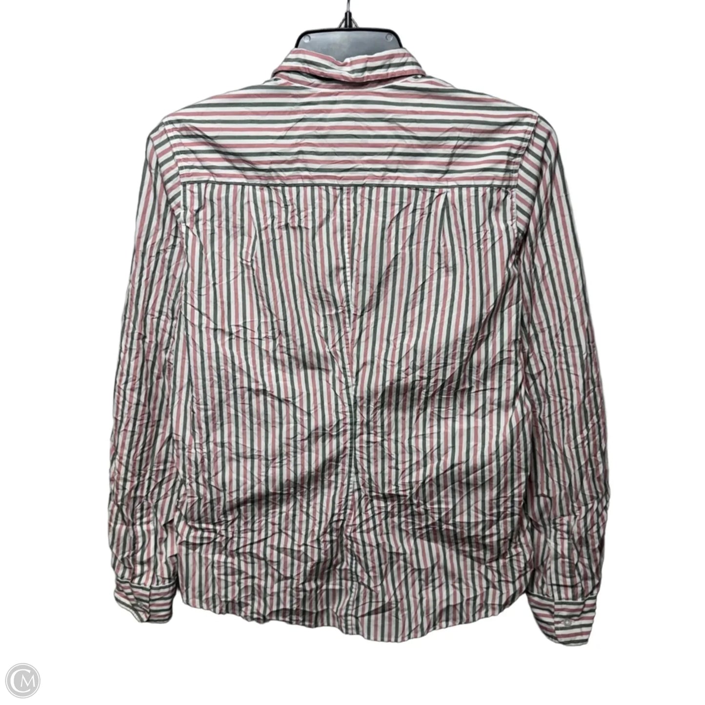 Wrinkled Barry Top Long Sleeve By Frank And Eileen In Striped Pattern, Size: S