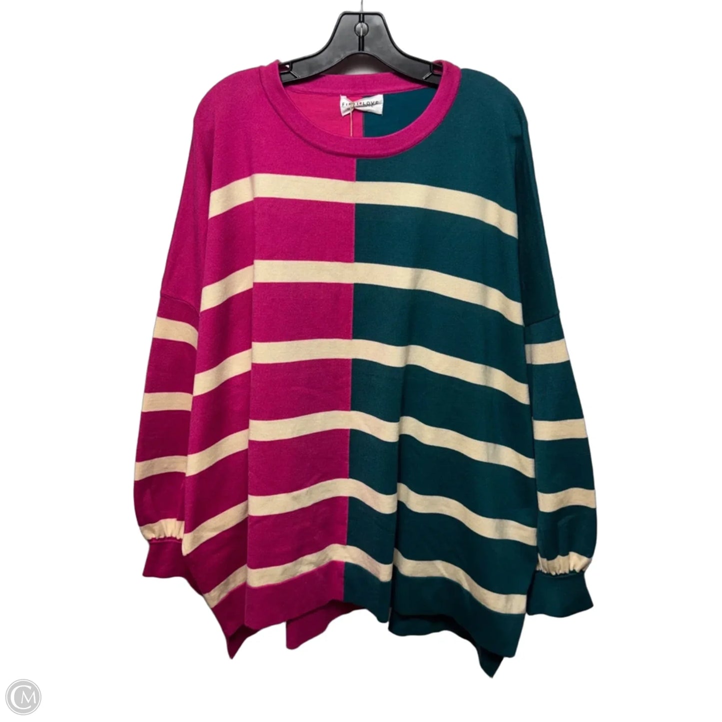 Sweater By First Love In Striped Pattern, Size: 3x