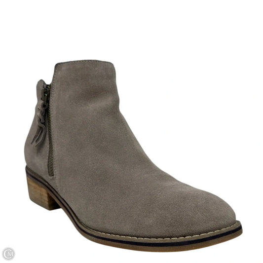 Liam Waterproof Suede Double Zip Booties By Blondo In Taupe, Size: 8.5