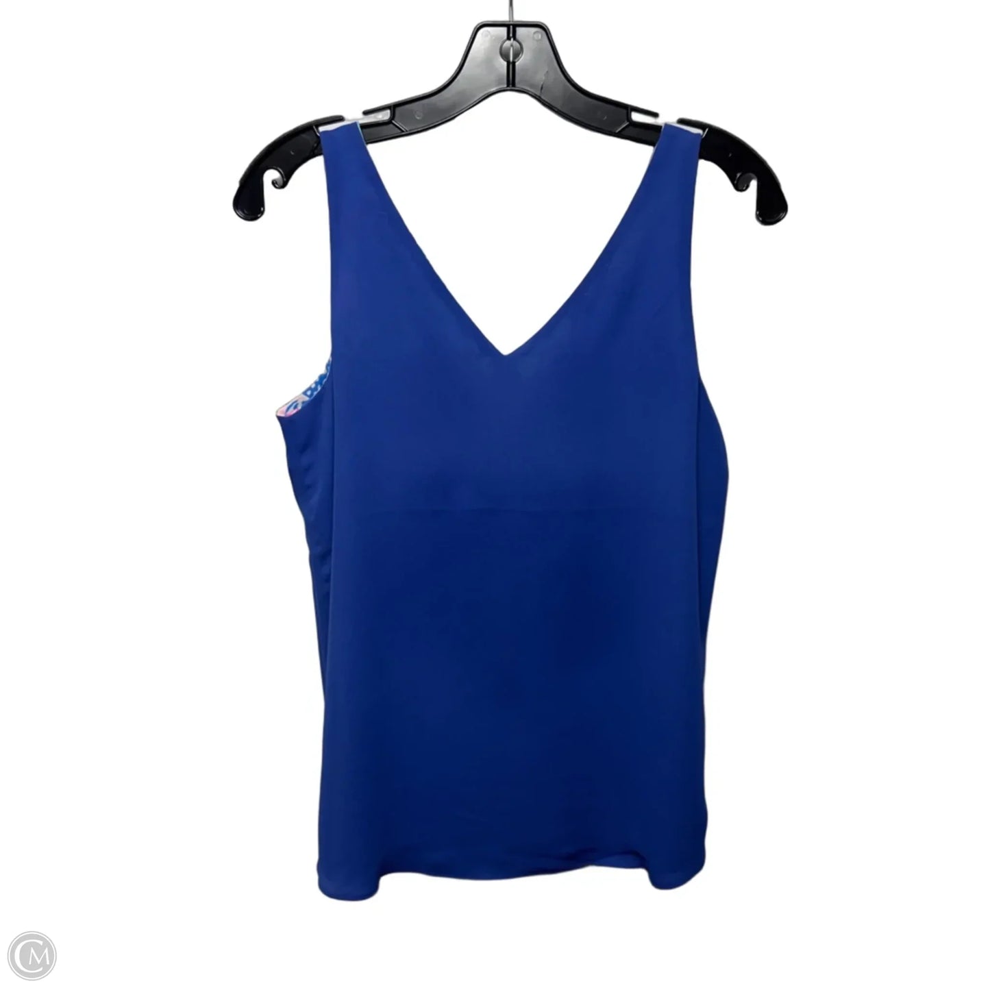 Florin Reversible Sleeveless V Neck Top Designer By Lilly Pulitzer In Blue, Size: XS