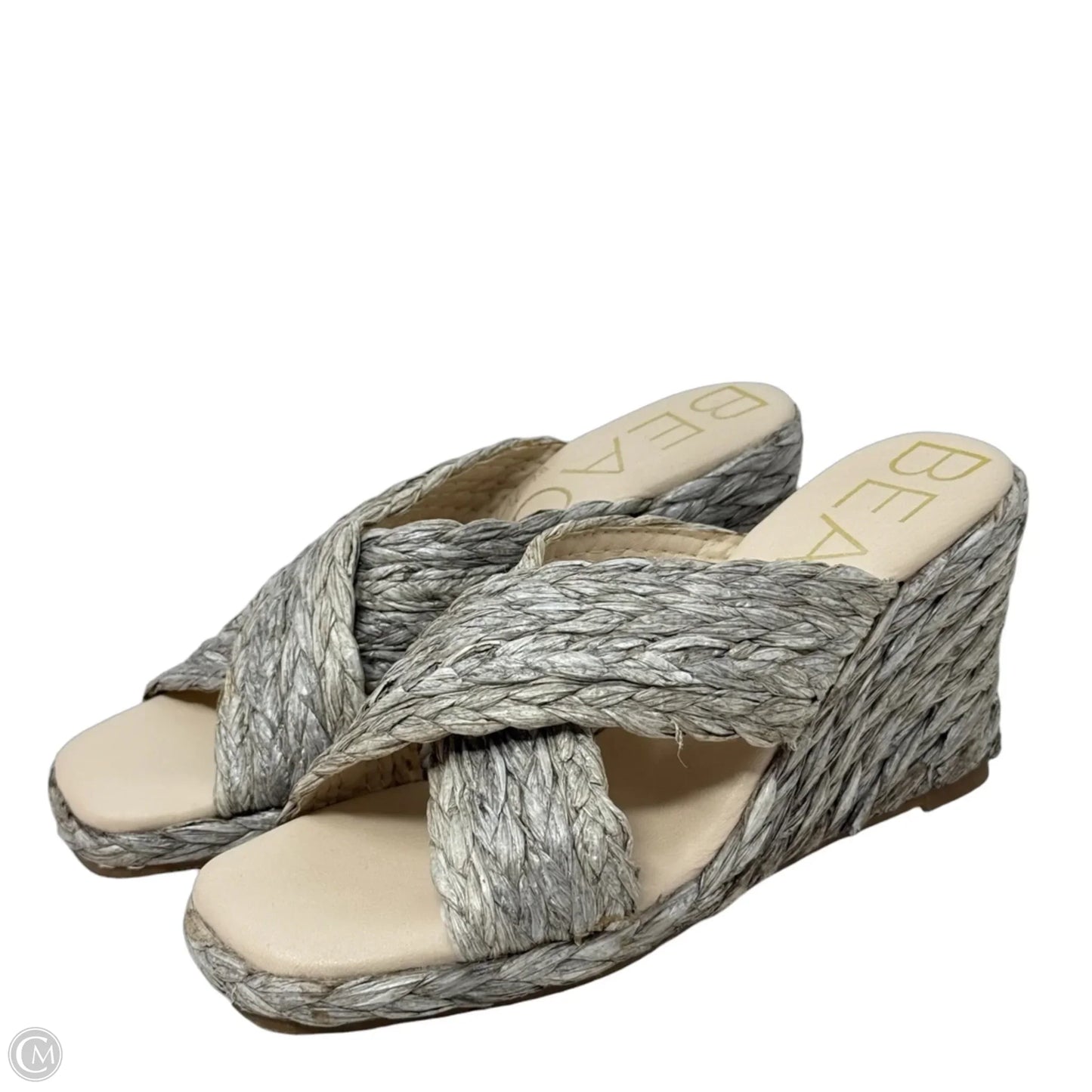 Sandals Heels Wedge By Matisse In Grey, Size: 8