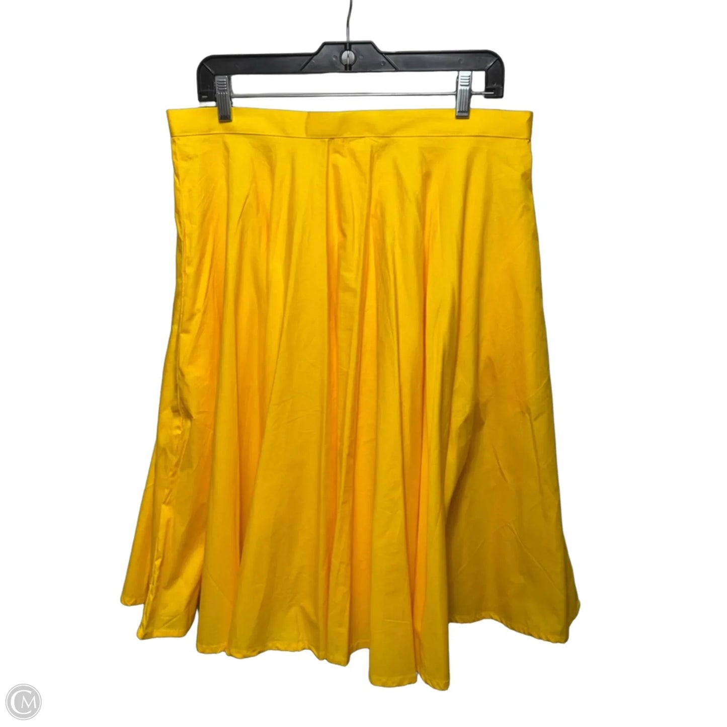 Circle Midi Skirt By Magnolia Park In Yellow, Size: XL