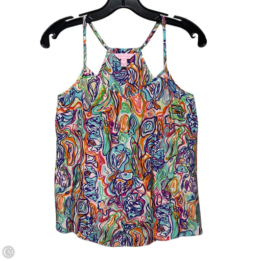 Silk Cami Top Designer By Lilly Pulitzer In Multi-colored, Size: Xs