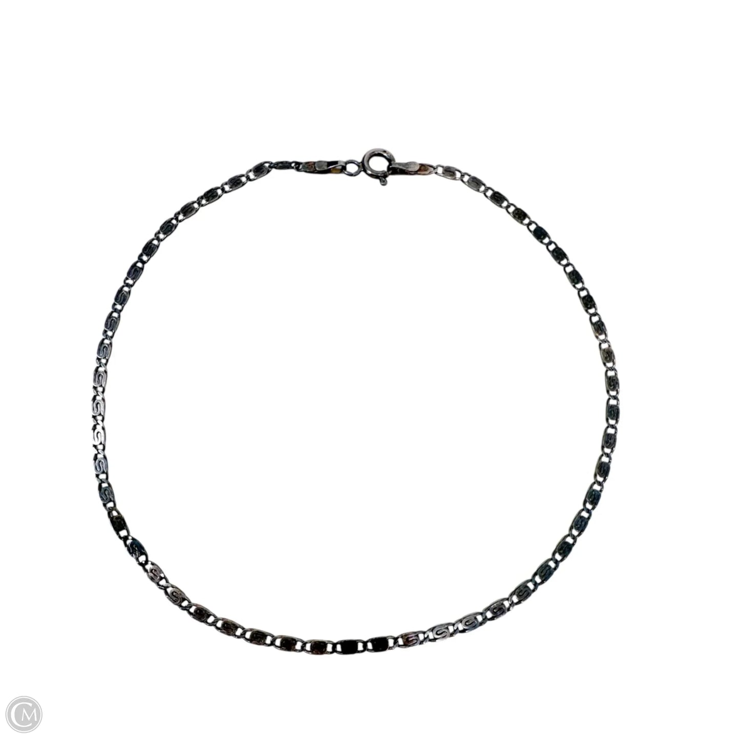 Italian Sterling Silver Valentino Chain Anklet or 10” Bracelet By AGI