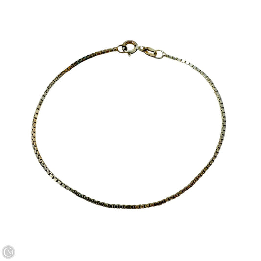 Italian Sterling Silver Box Chain Bracelet By IBB