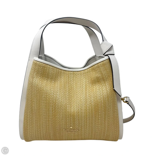 Knott Woven Carryall Handbag Designer By Kate Spade, Size: Small