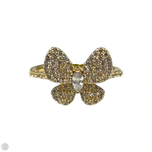 Butterfly Gold Tone Ring, Size: 7