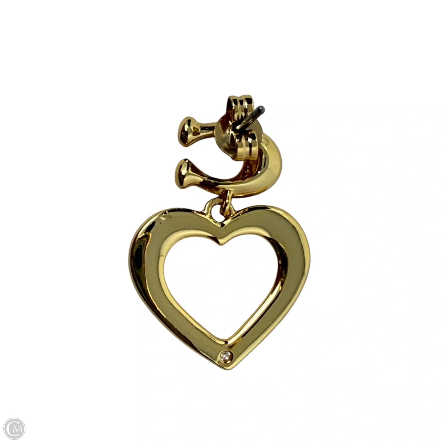 Signature C Heart Dangle Earrings Designer By Coach