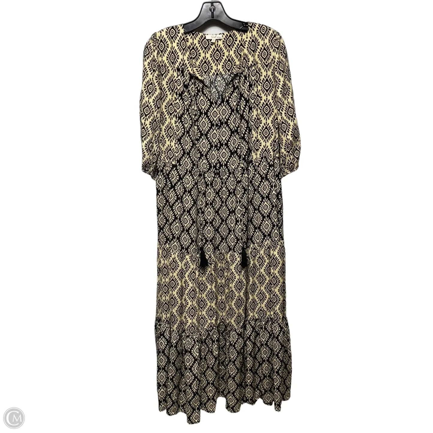 Dress Casual Maxi By Easel In Black & Cream, Size: M