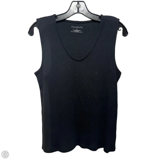 Tank Top By Talbots In Black, Size: M